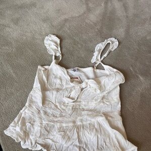 Patrons of Peace Cream Textured Top